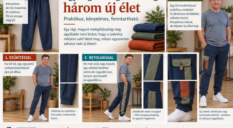 Melegítőnadrág átalakítása